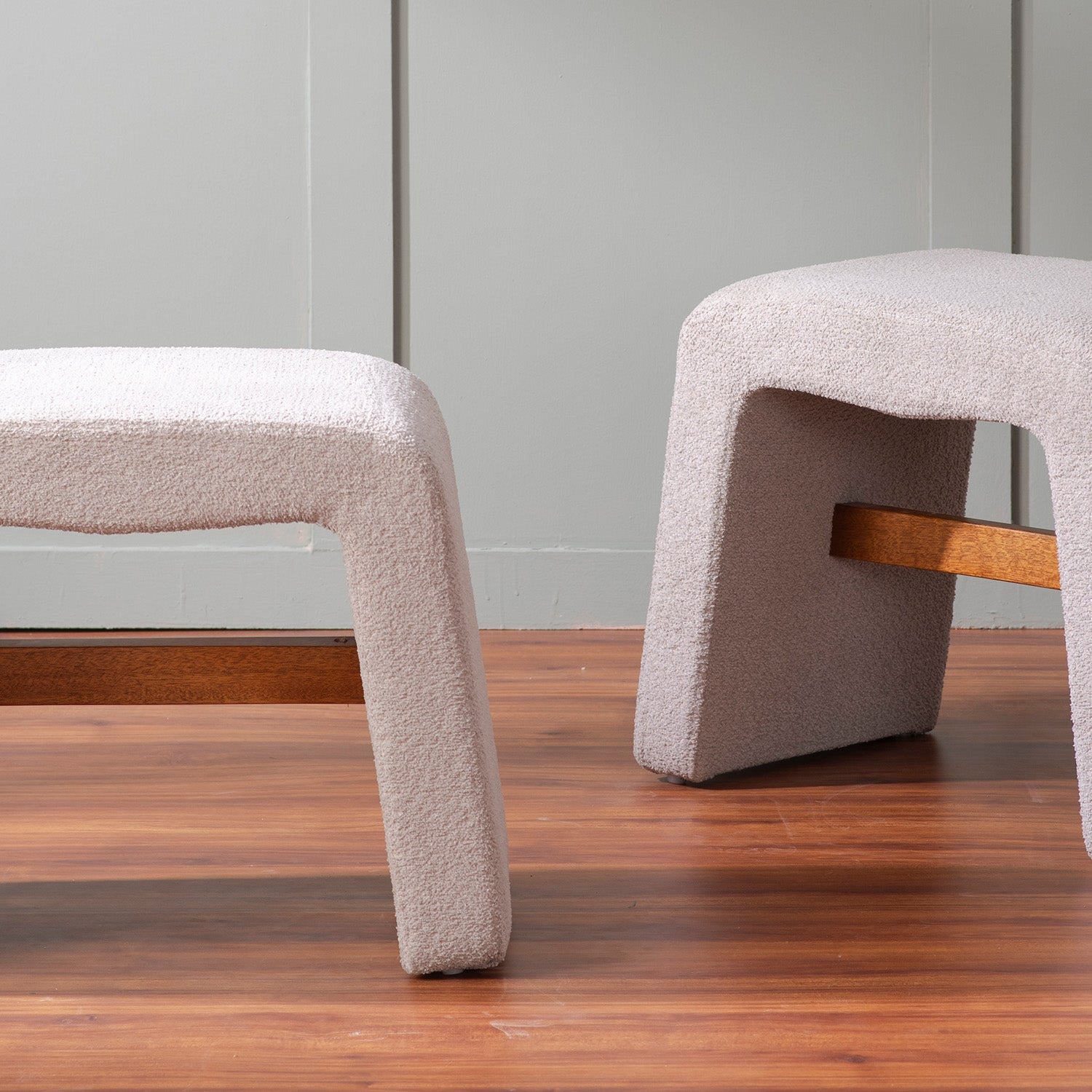 Copenhagen Beige Pouf Seating Solution Set Of 2