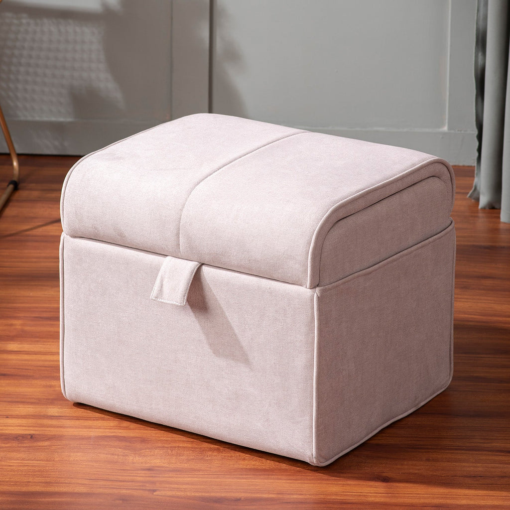 Depot Collection Beige Storage Ottoman Set Of 2