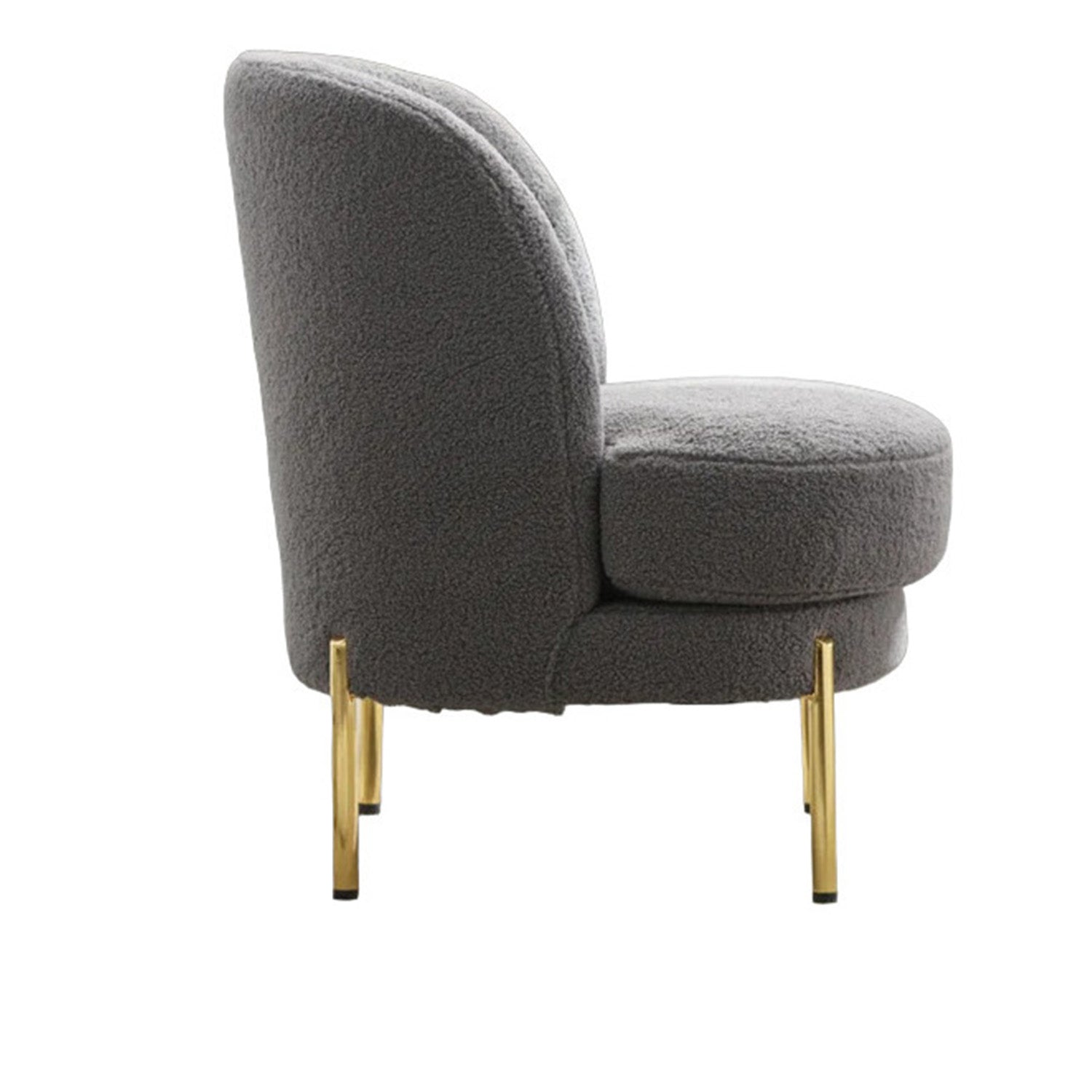 Elegant French Provincial Lounge Chair Grey