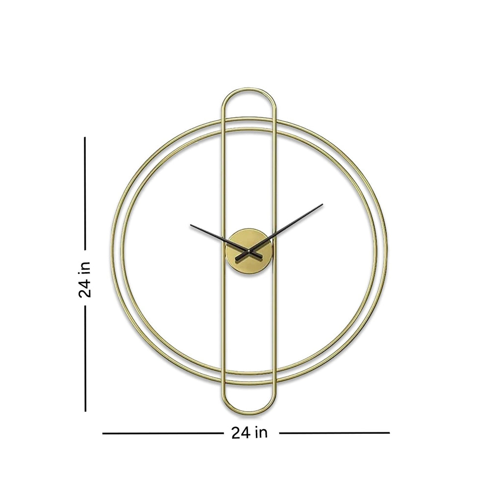 Regal Gold Display Wall Clock
