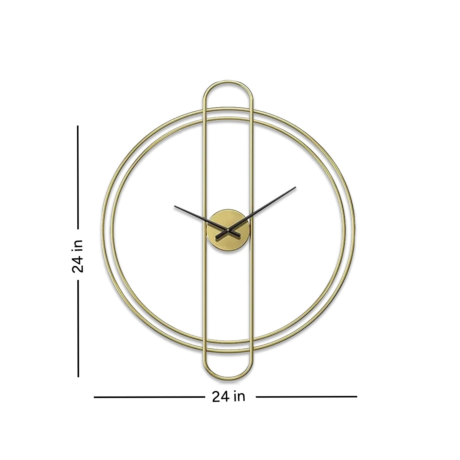 Regal Gold Display Wall Clock