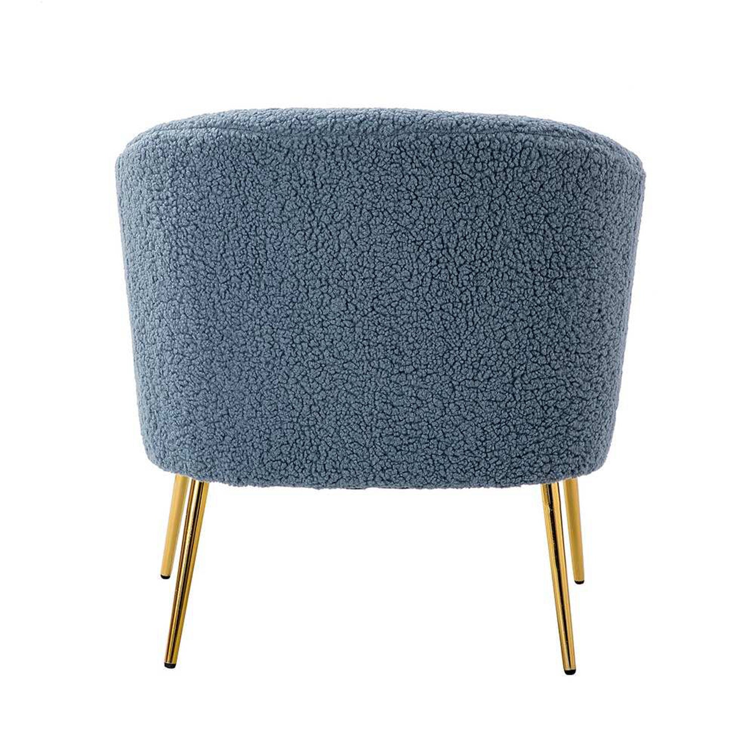 Modern Touch Velvet Chair in Blue
