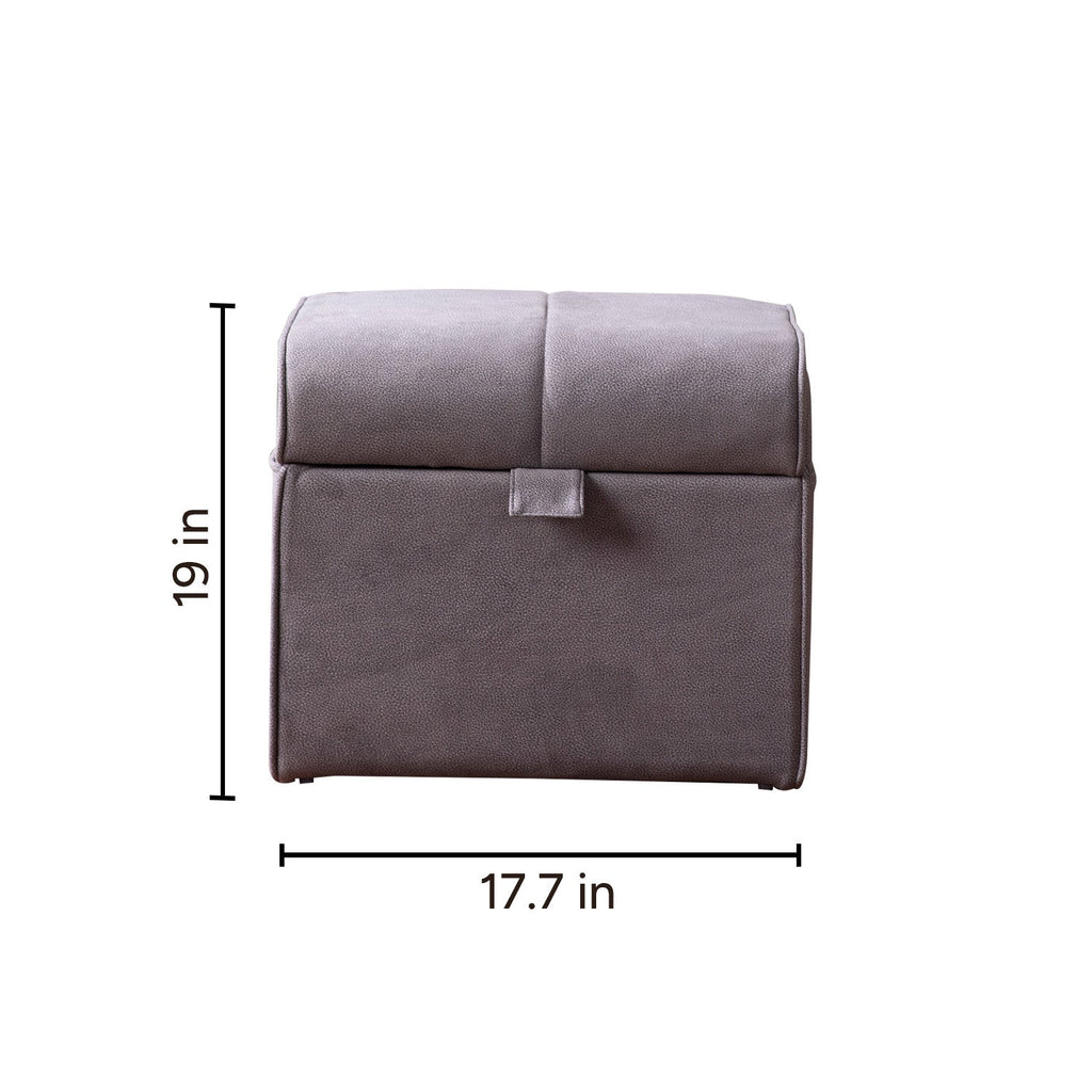 Depot Collection Grey Storage Ottoman Set Of 2