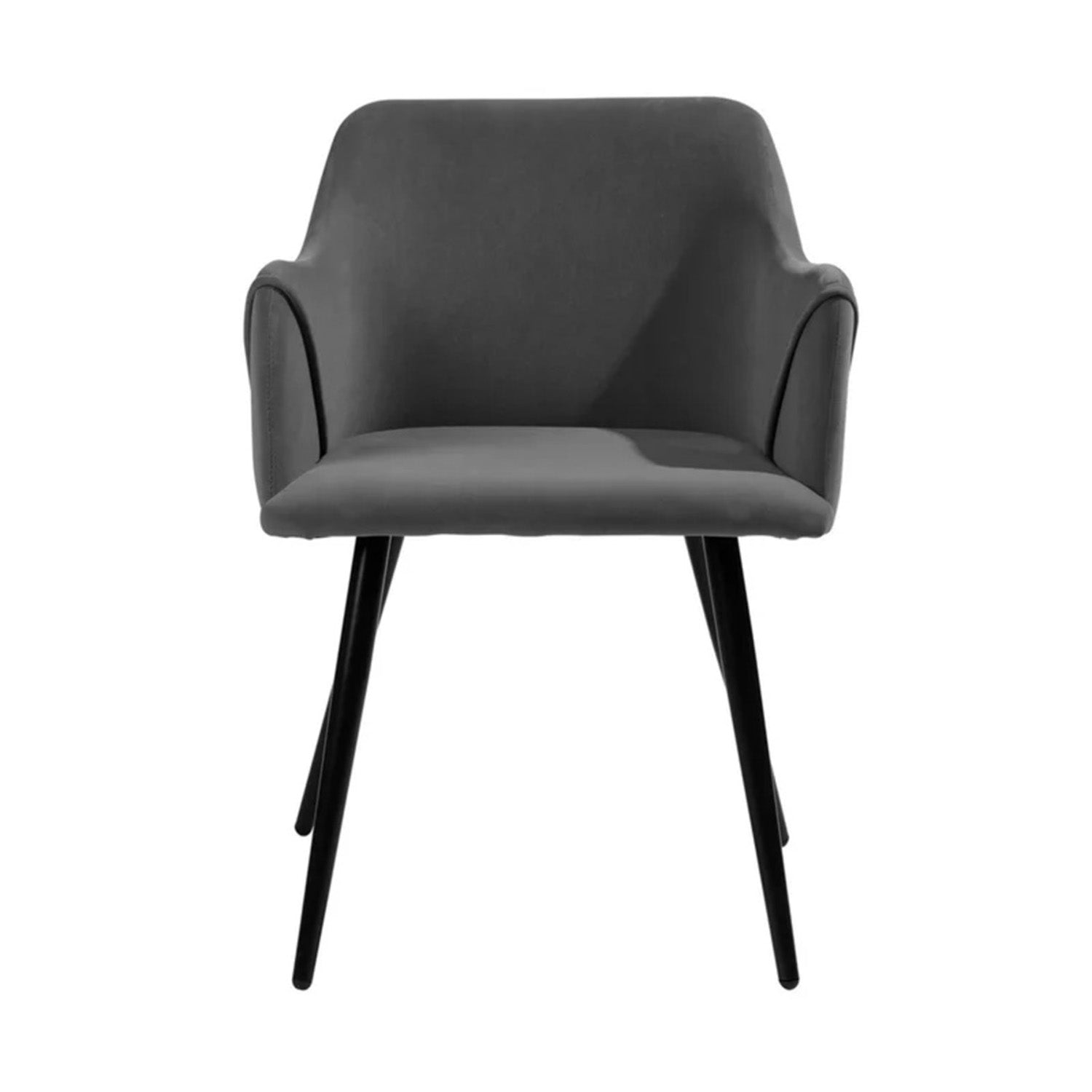 Sophisticated Velvet Dining Designer Chair Grey