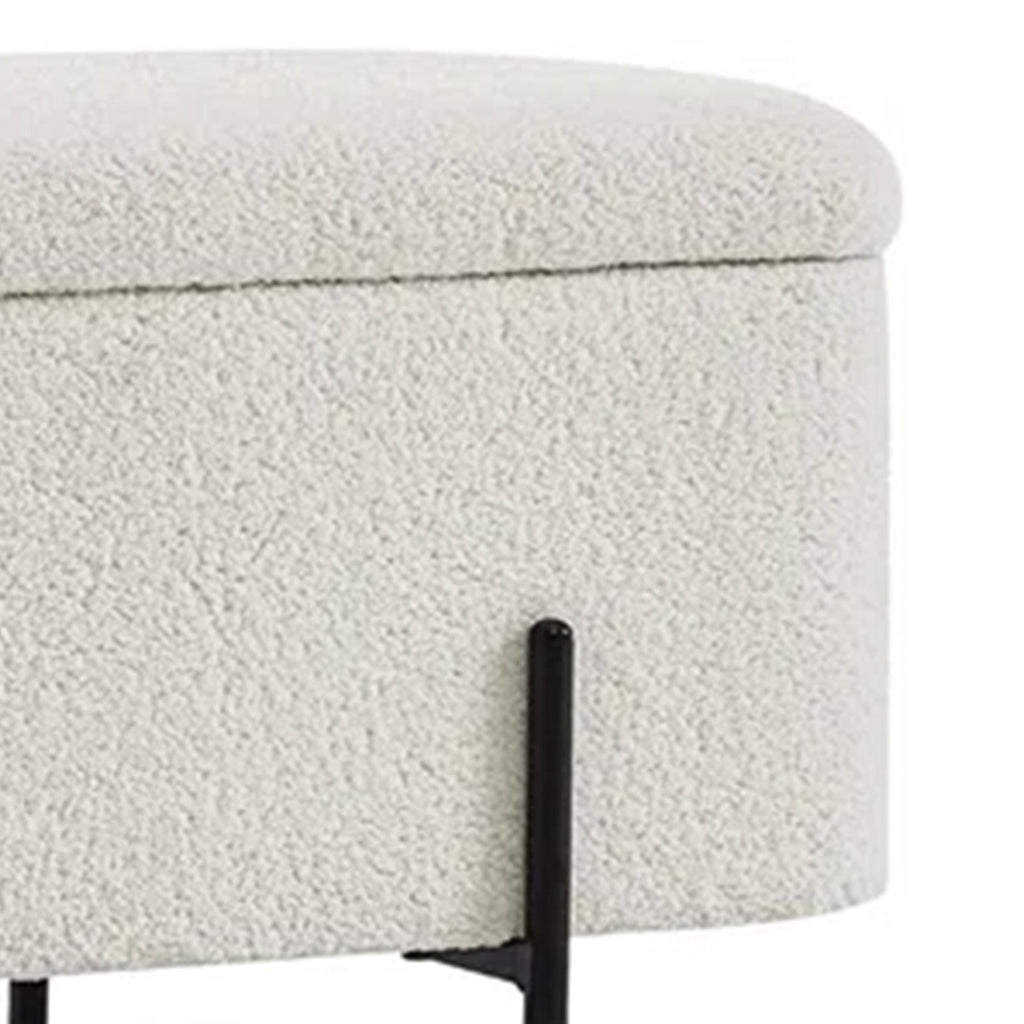 Beige Bliss Storage  Bench | Nestroots