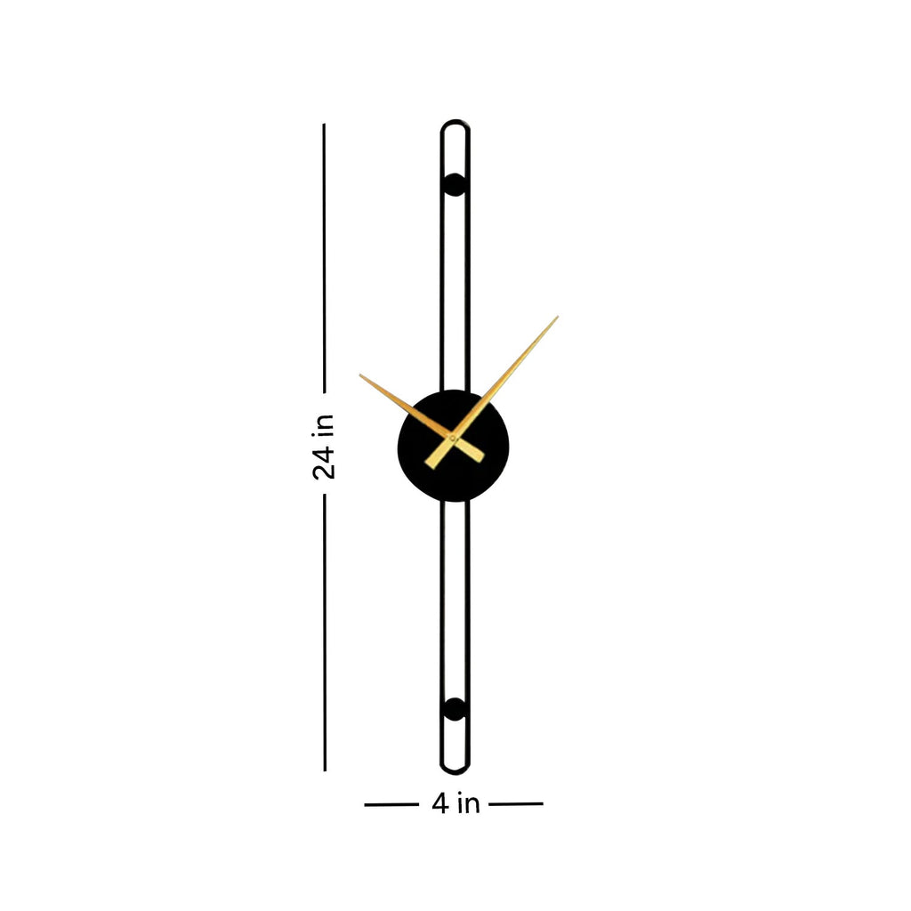 Elegant Iron Timekeeper Wall Clock