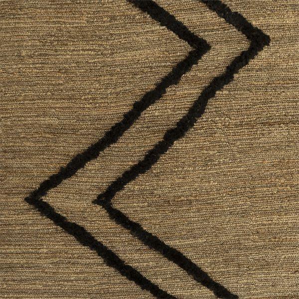 Hemp Handmade Round : Zig Zag