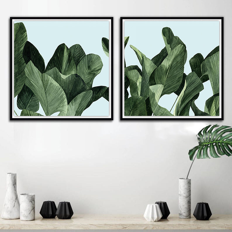 Celadon Palms Set