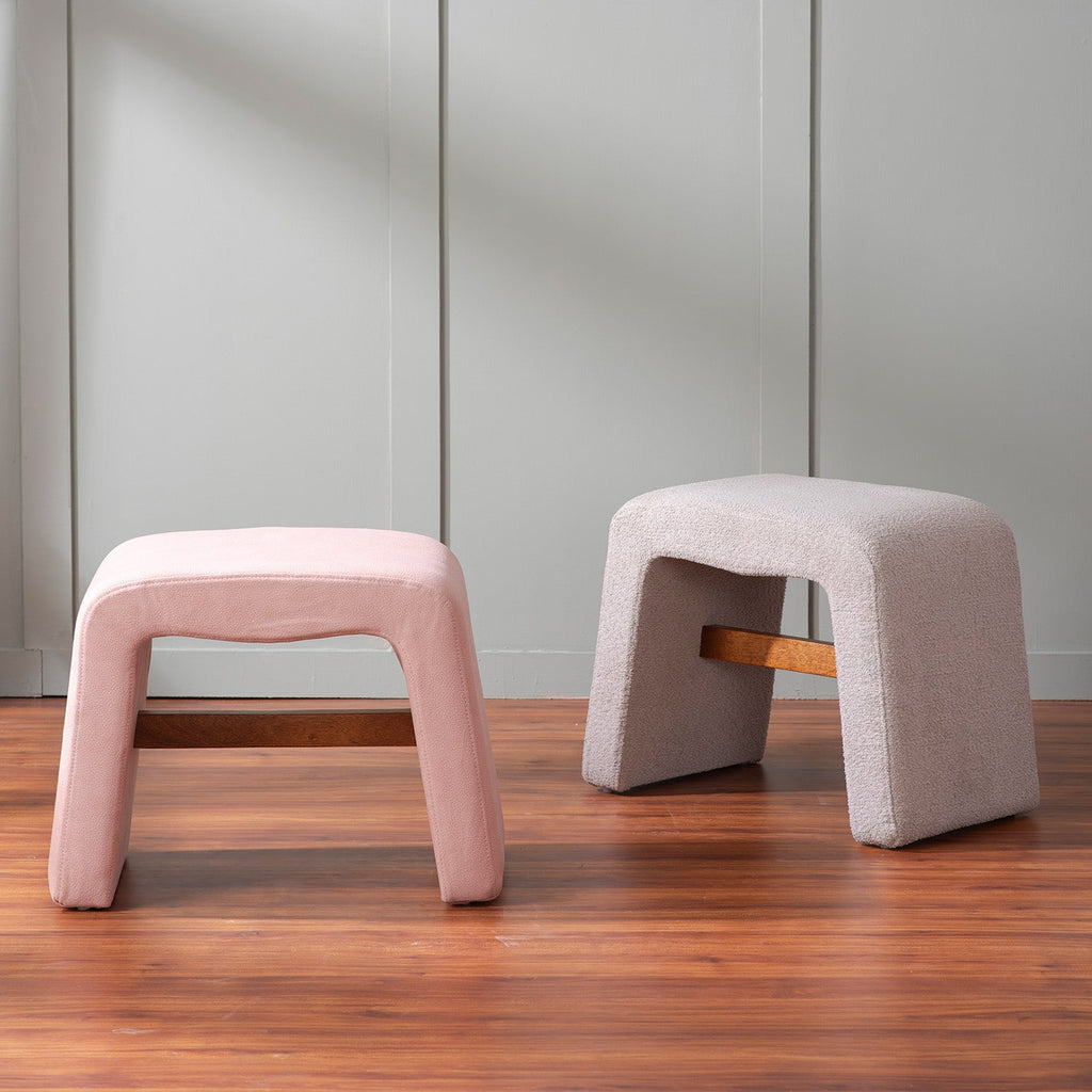 Copenhagen Pink Pouf Seating Solution Set Of 2