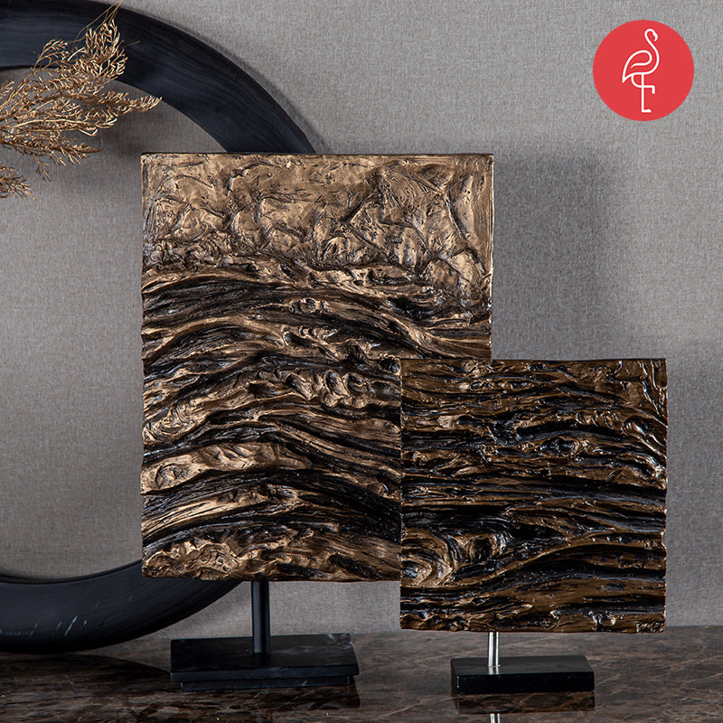 Regal Wood Waved Art Piece