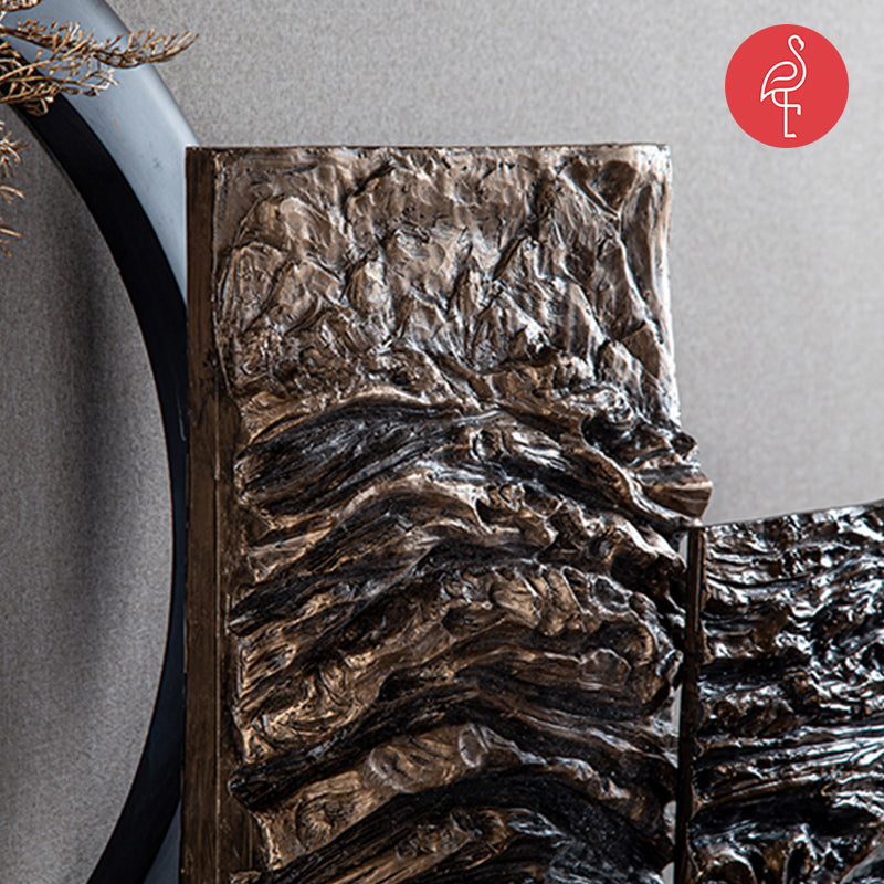 Regal Wood Waved Art Piece