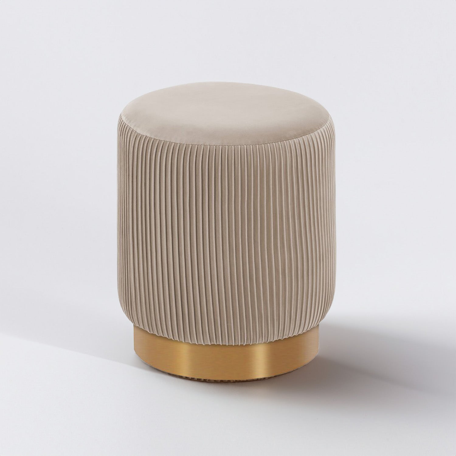 Snuggle Up Spot Leather Pouf Stool | Nestroots