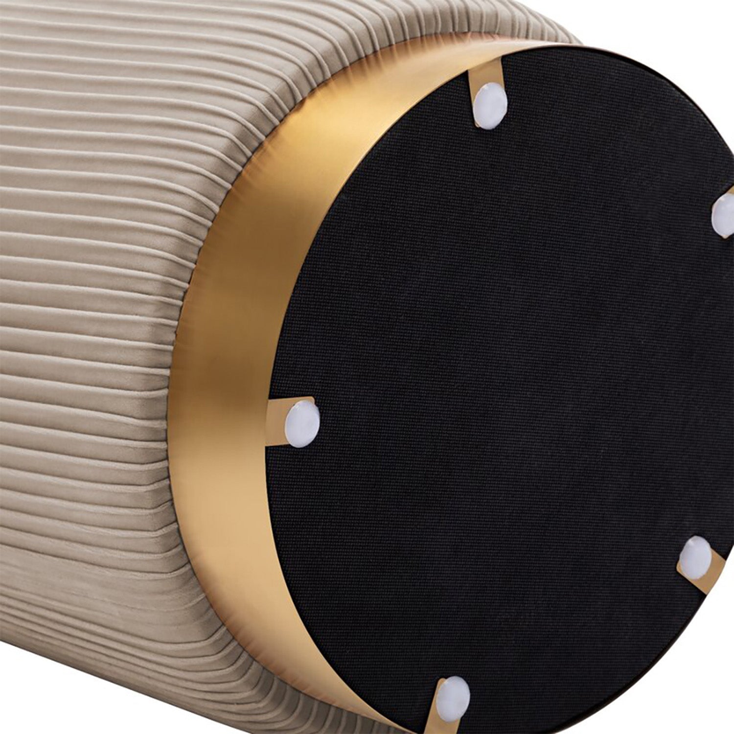 Snuggle Up Spot Leather Pouf Stool | Nestroots