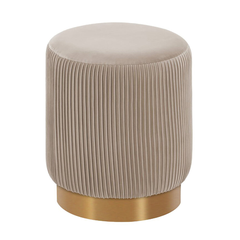 Snuggle Up Spot Leather Pouf Stool | Nestroots