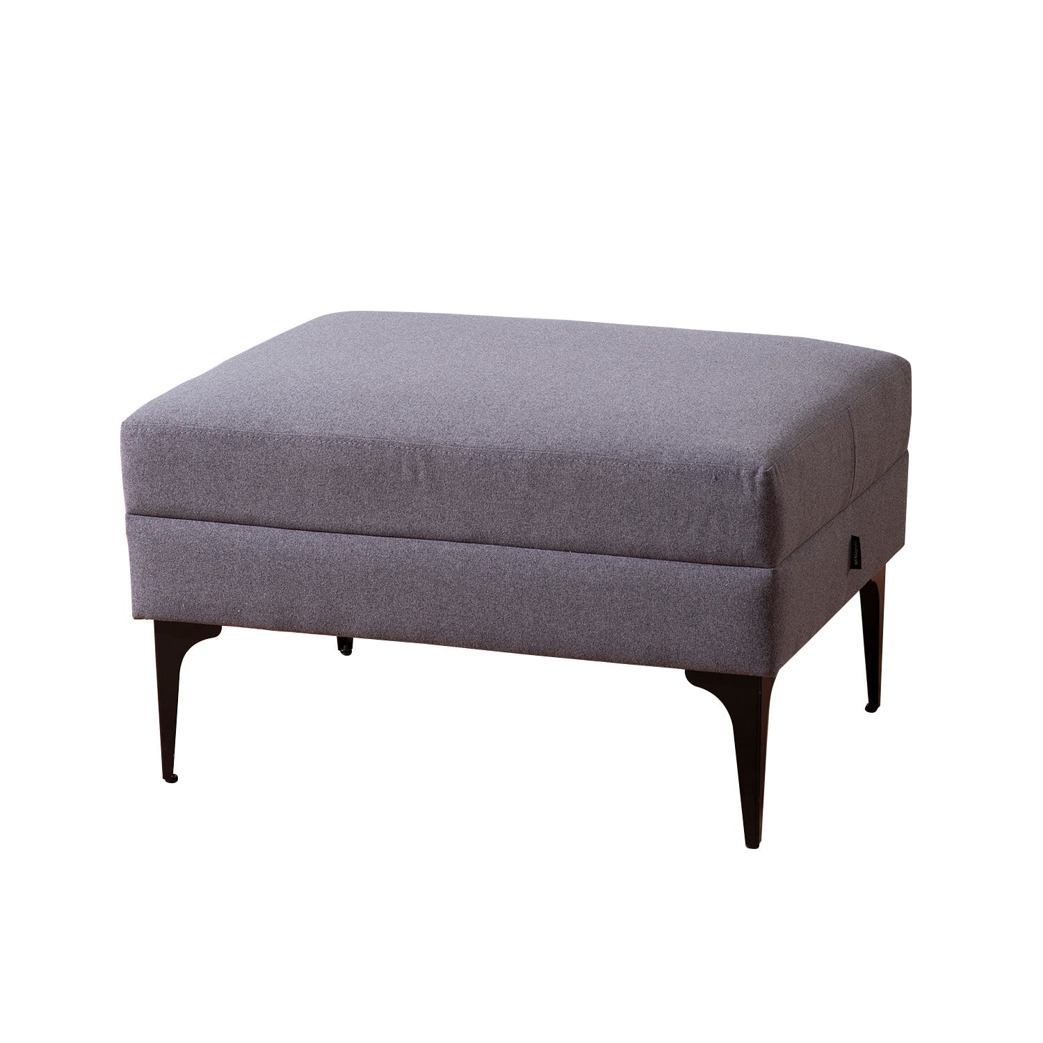 Nimbus Cloud Cube Metallic Pouf Stool in Grey Color | Nestroots