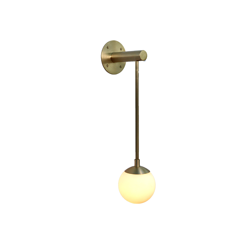 Dot Wall Sconce Long Glass Globe