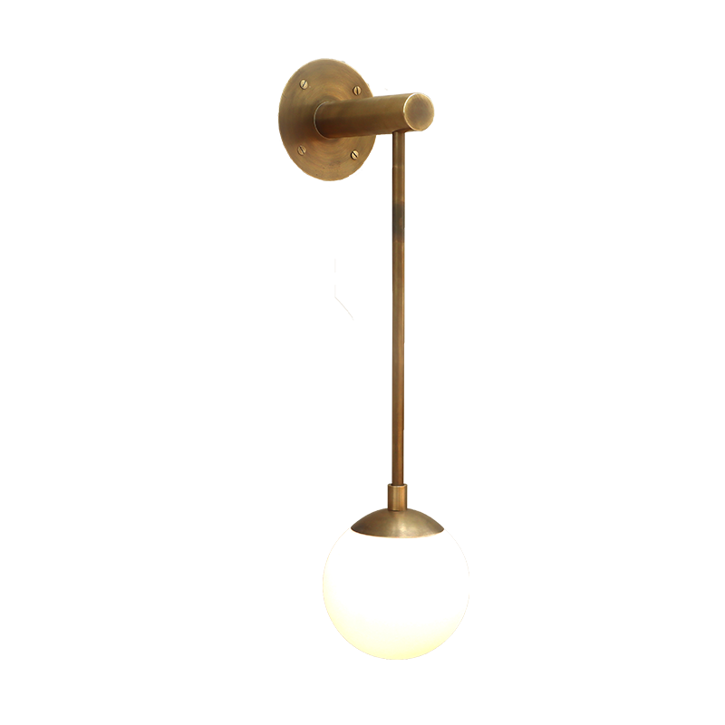 Dot Wall Sconce Long Glass Globe