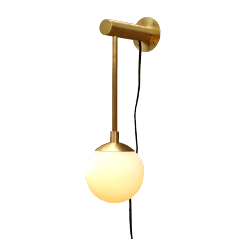 Dot Wall Sconce Medium Glass Globe