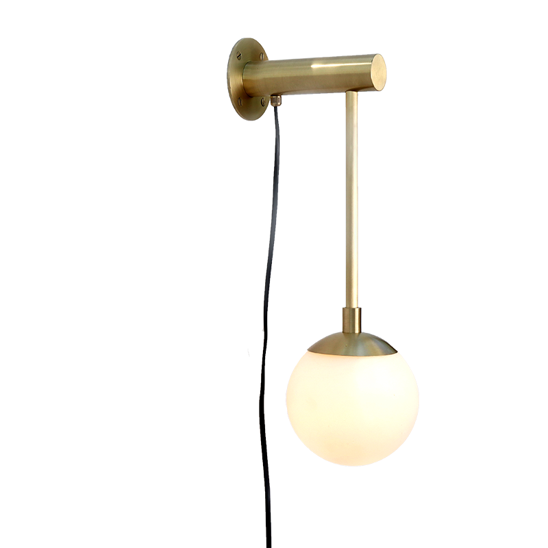 Dot Wall Sconce Medium Glass Globe