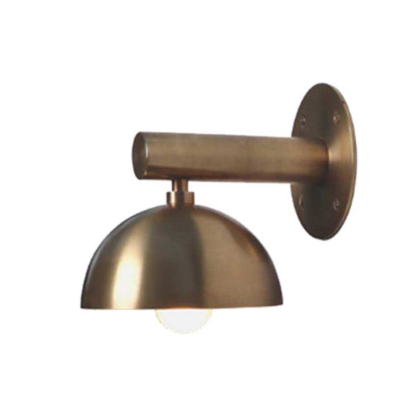 DOT Wall Sconce Small Brass Dome