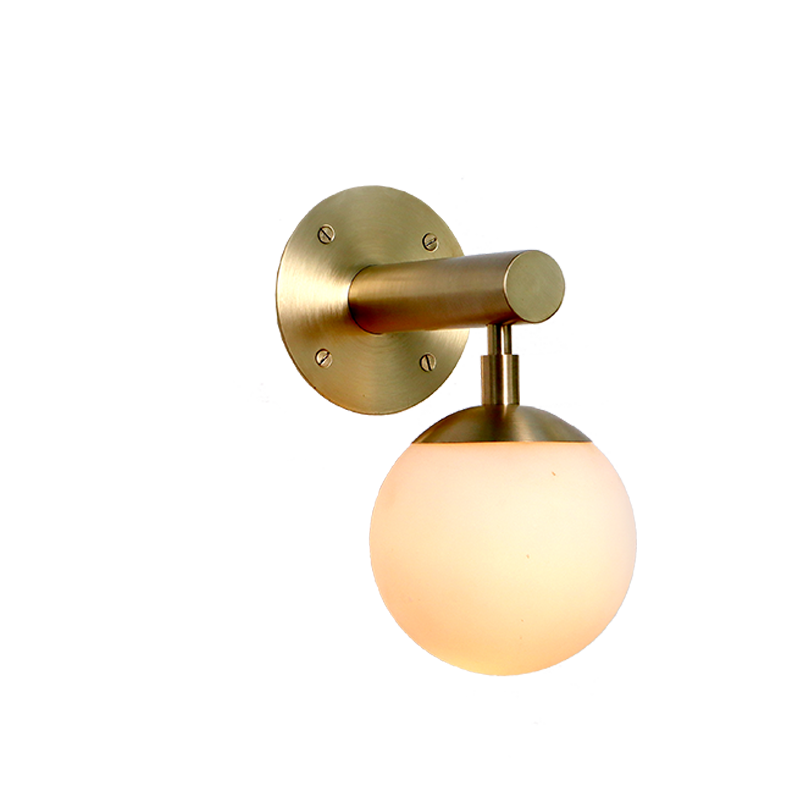Dot Wall Sconce Small Glass Globe