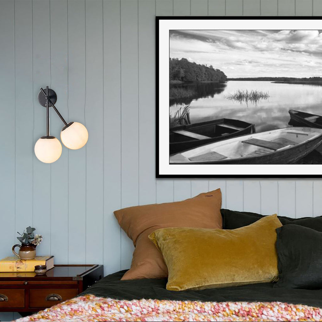 Double Glass Wall Sconce