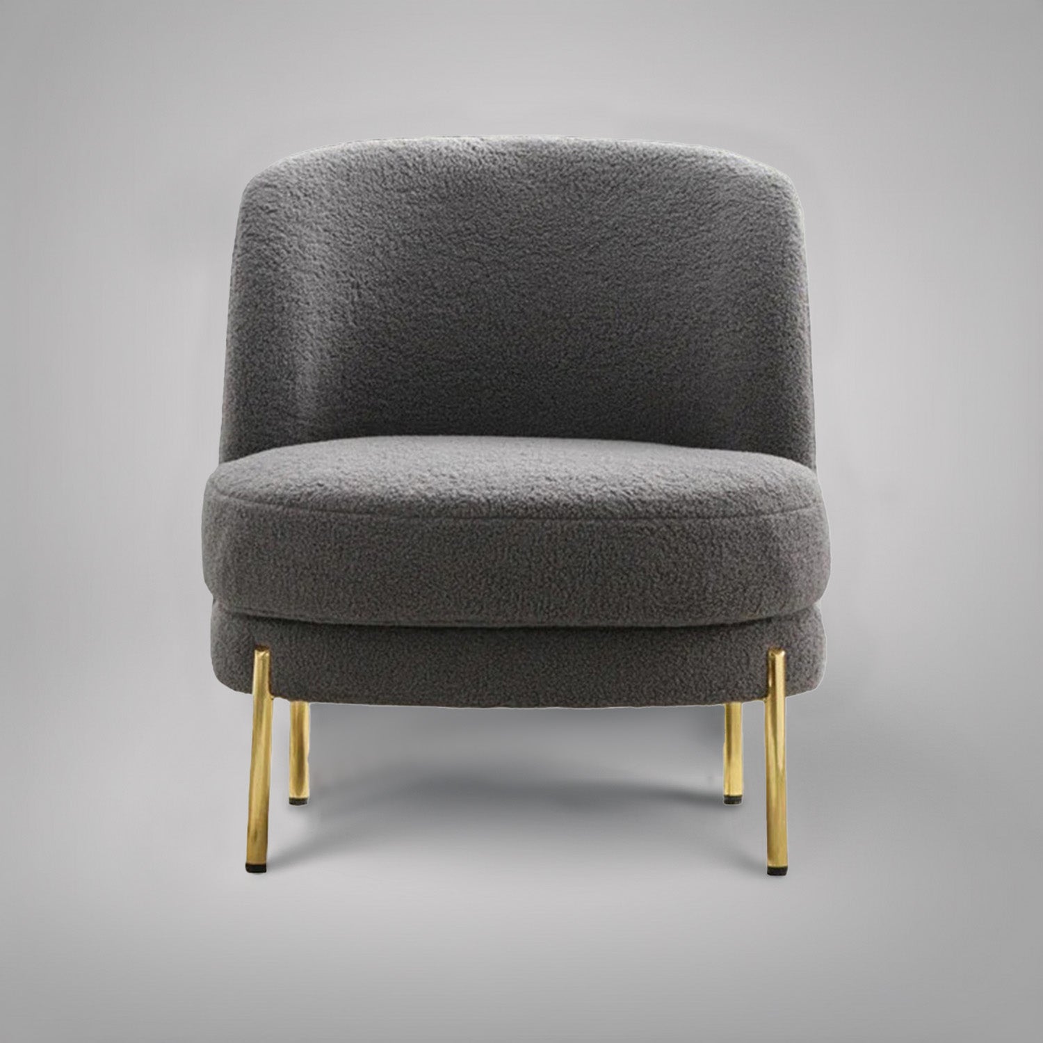 Elegant French Provincial Lounge Chair Grey