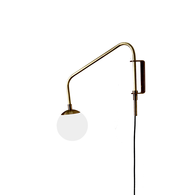 Float (One Arm Wall Sconce Glass Globe)