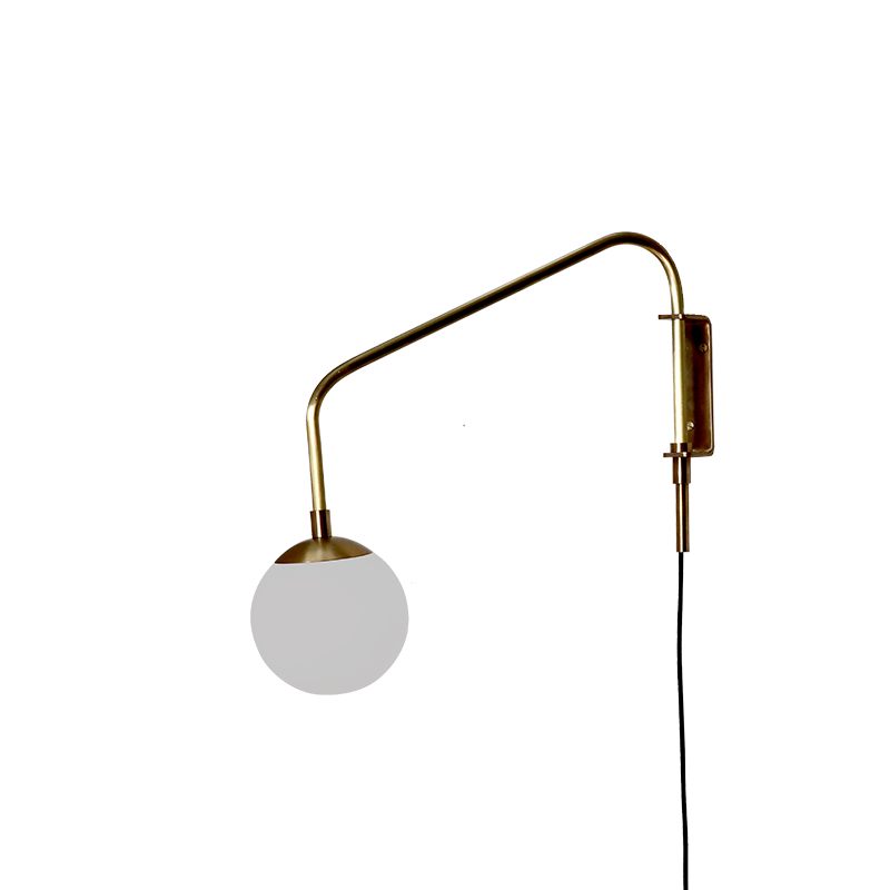 Float (One Arm Wall Sconce Glass Globe)