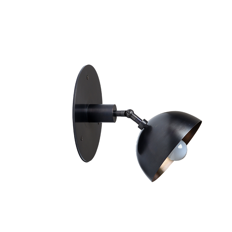 Fly Wall Sconce  Brass Dome