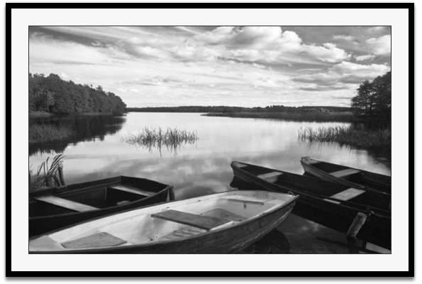 Four Boats at Sunset
