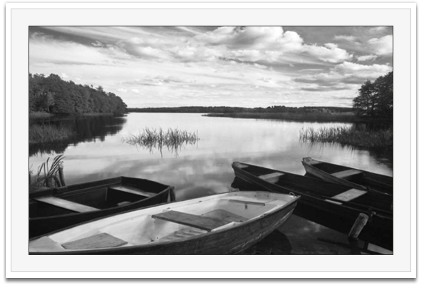 Four Boats at Sunset