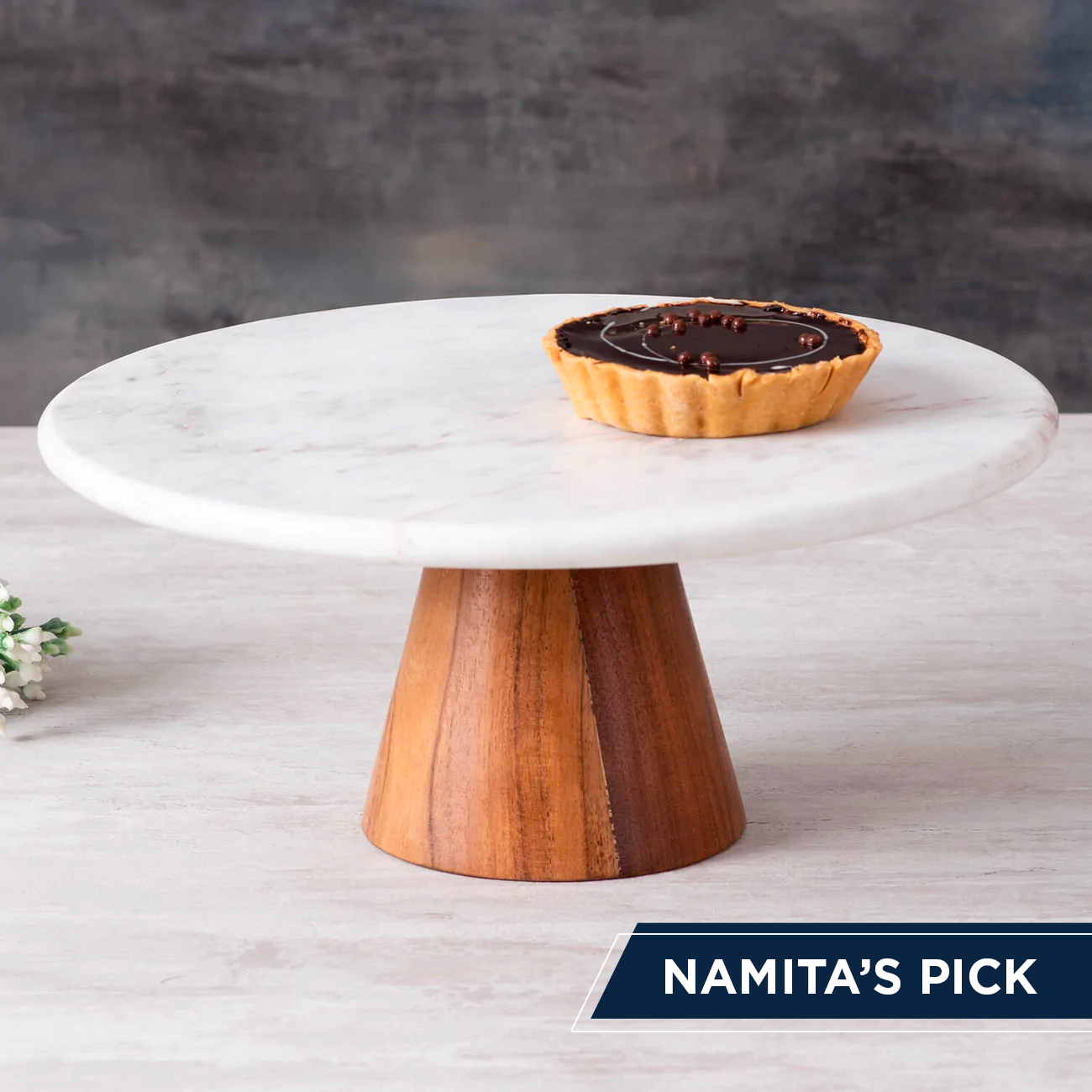 Kim Marble Cake Stand