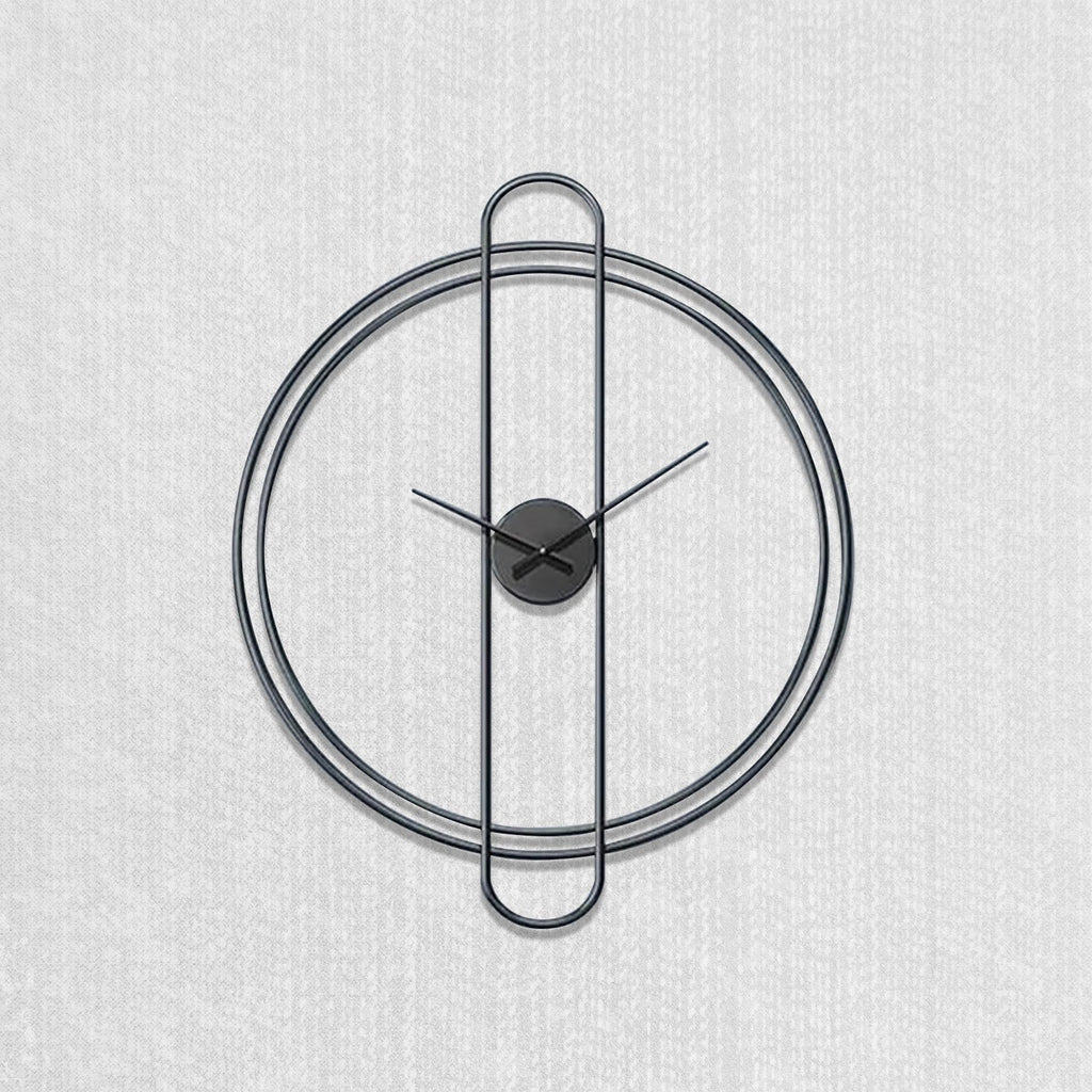Gunmetal Hour Display Wall Clock