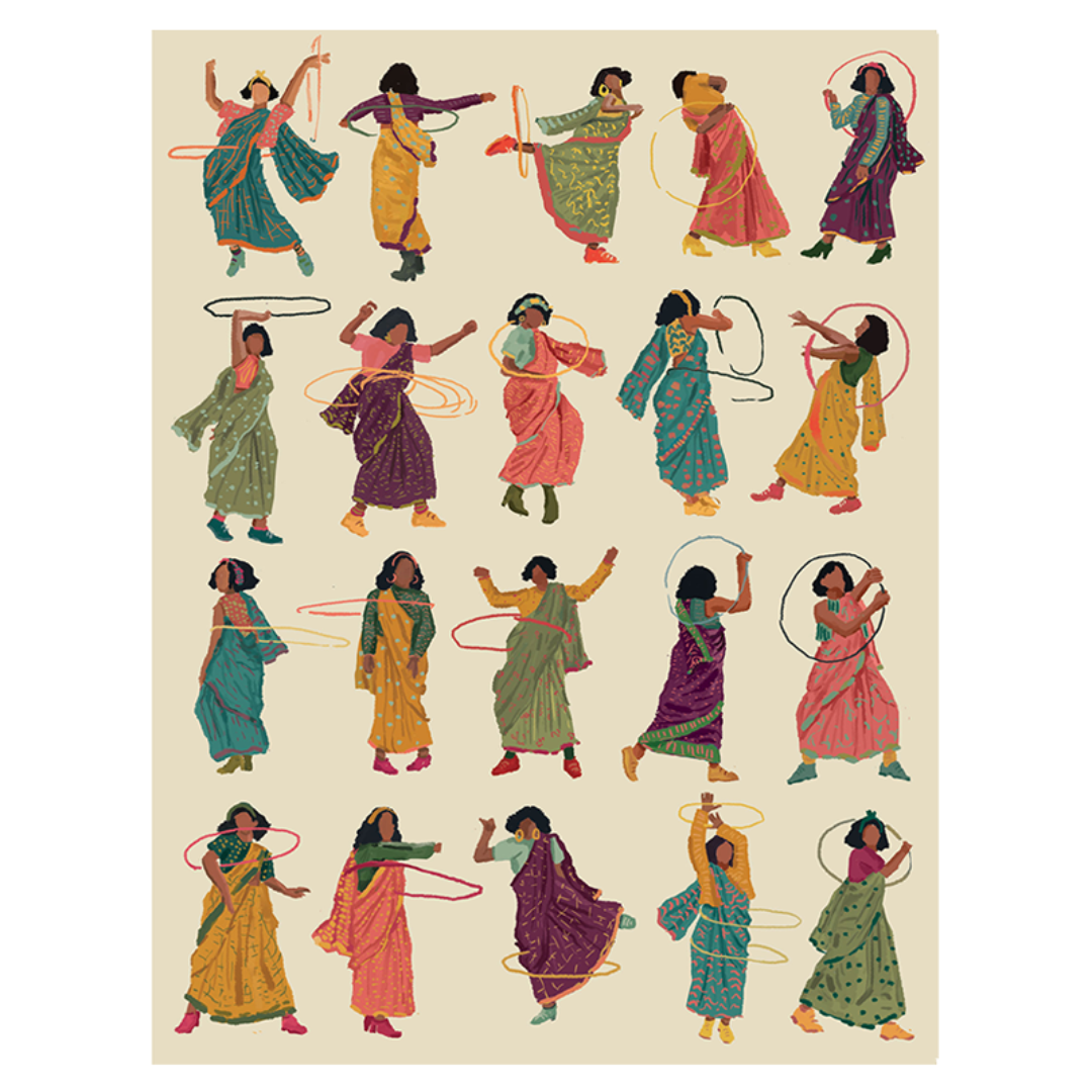 Hula in a Sari (Colour 3)