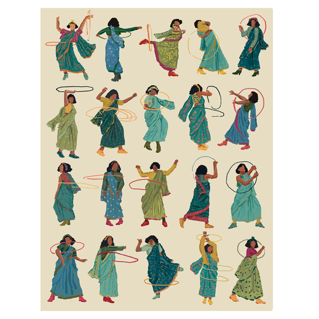Hula in a Sari (Colour 4)