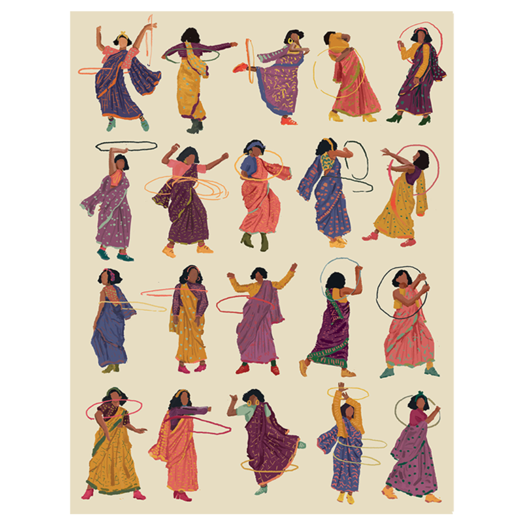 Hula in a Sari (Colour 5)
