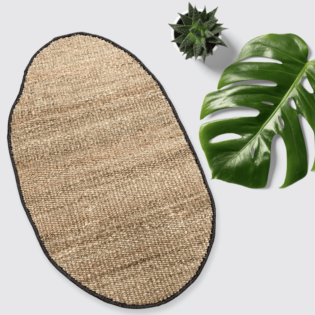 Hemp Handwoven Rug _ Oval