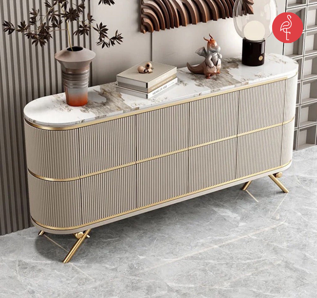 Klapso Console Marble and Lourve