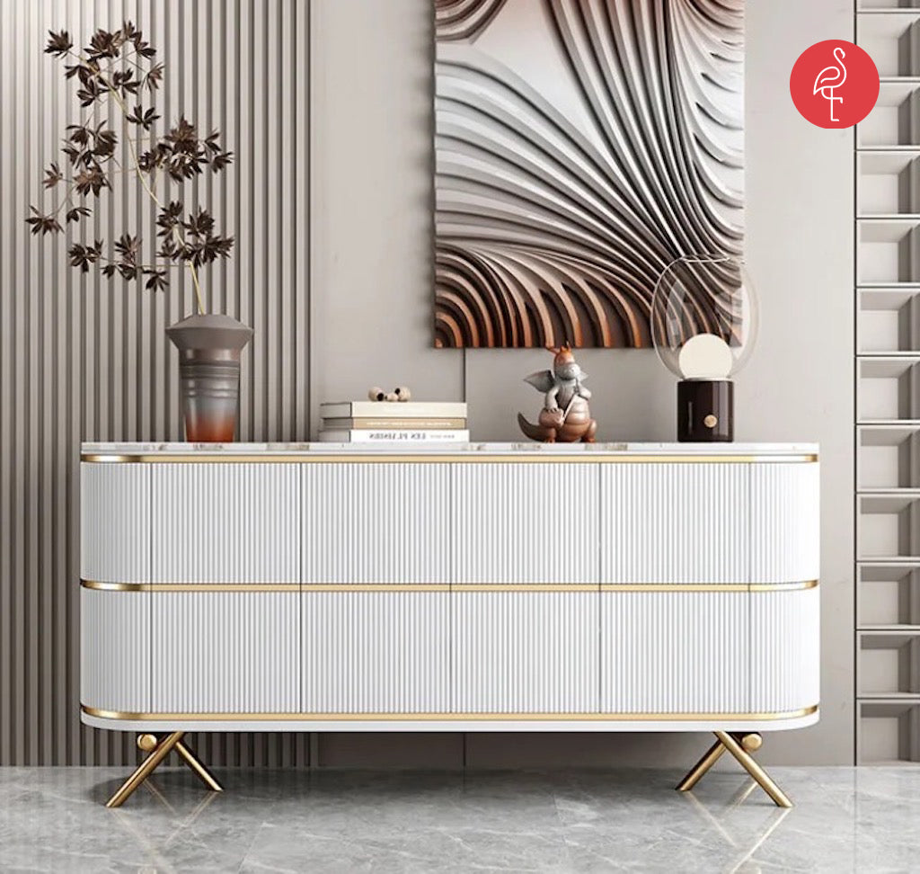 Klapso Console Marble and Lourve