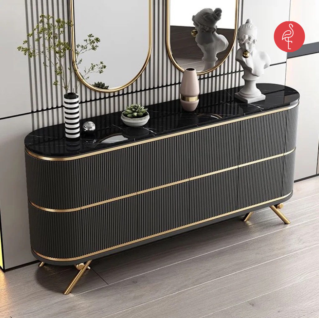 Klapso Console Marble and Lourve