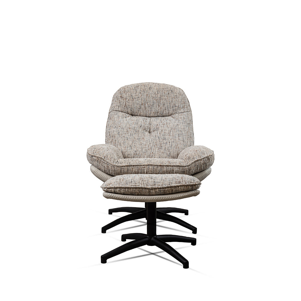 Nimbus Cotton Chair with ottoman