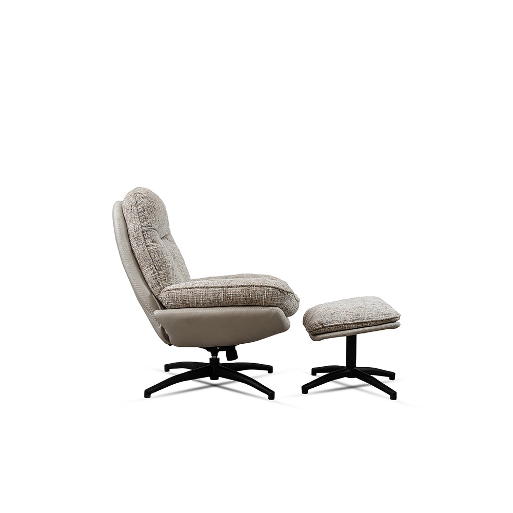 Nimbus Cotton Chair with ottoman