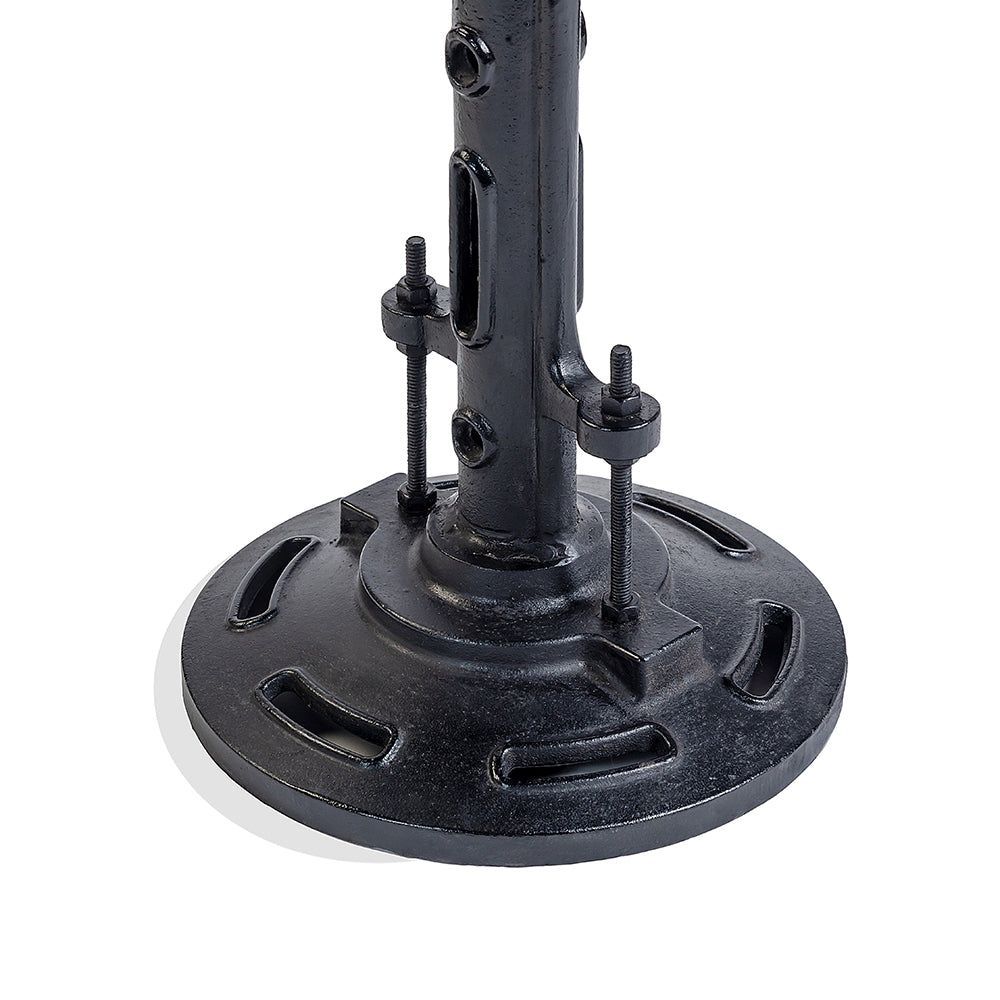 Asturius Leather Stool with Iron