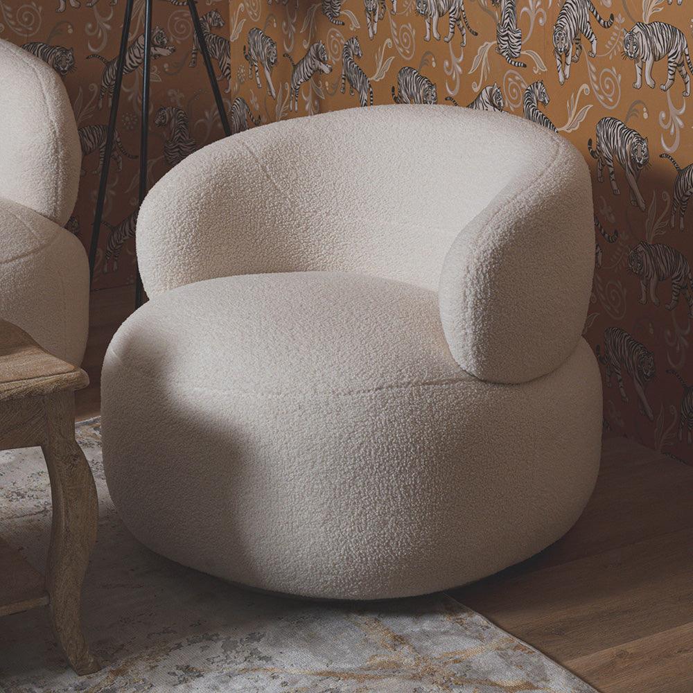 Marshmallow Dew Cotton Sofa- Iron