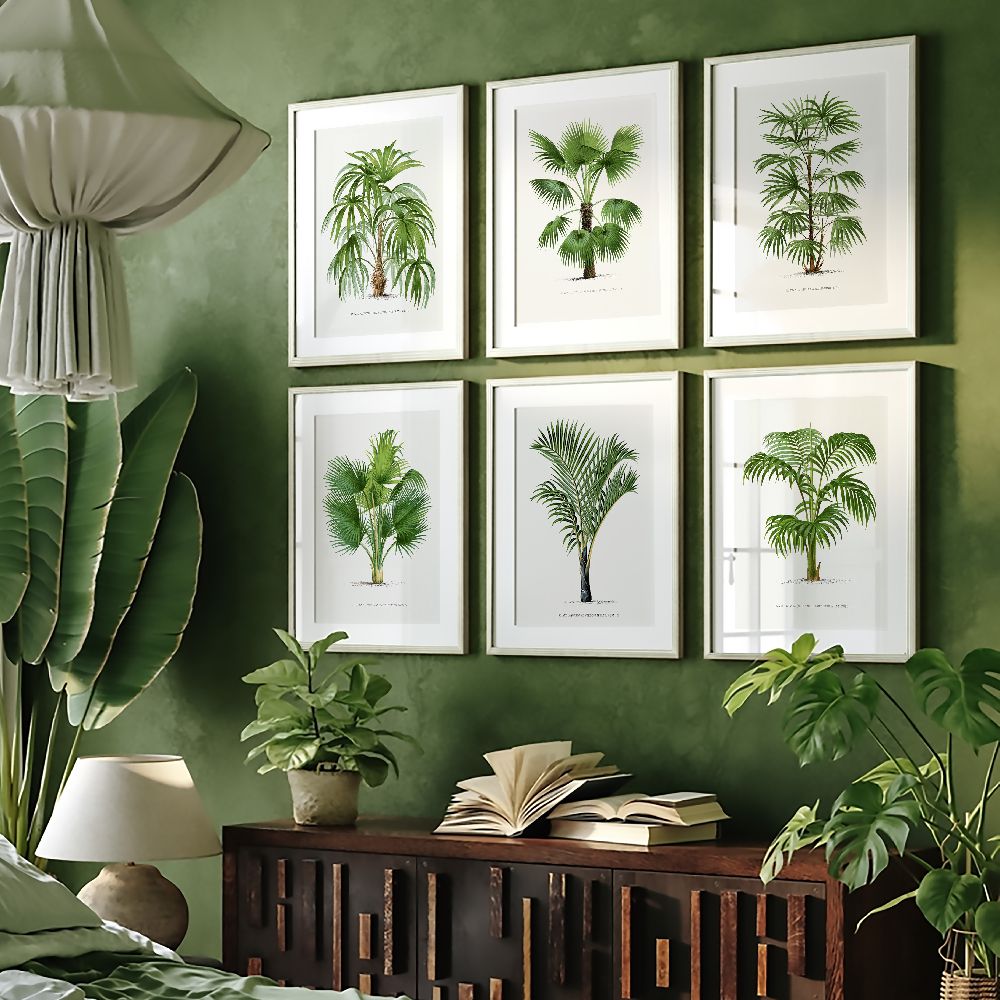 Gallery Wall Art: Palm Leaves | Set of 6