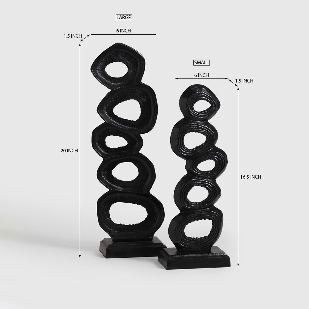 Midnight Bubble Aluminum Decor