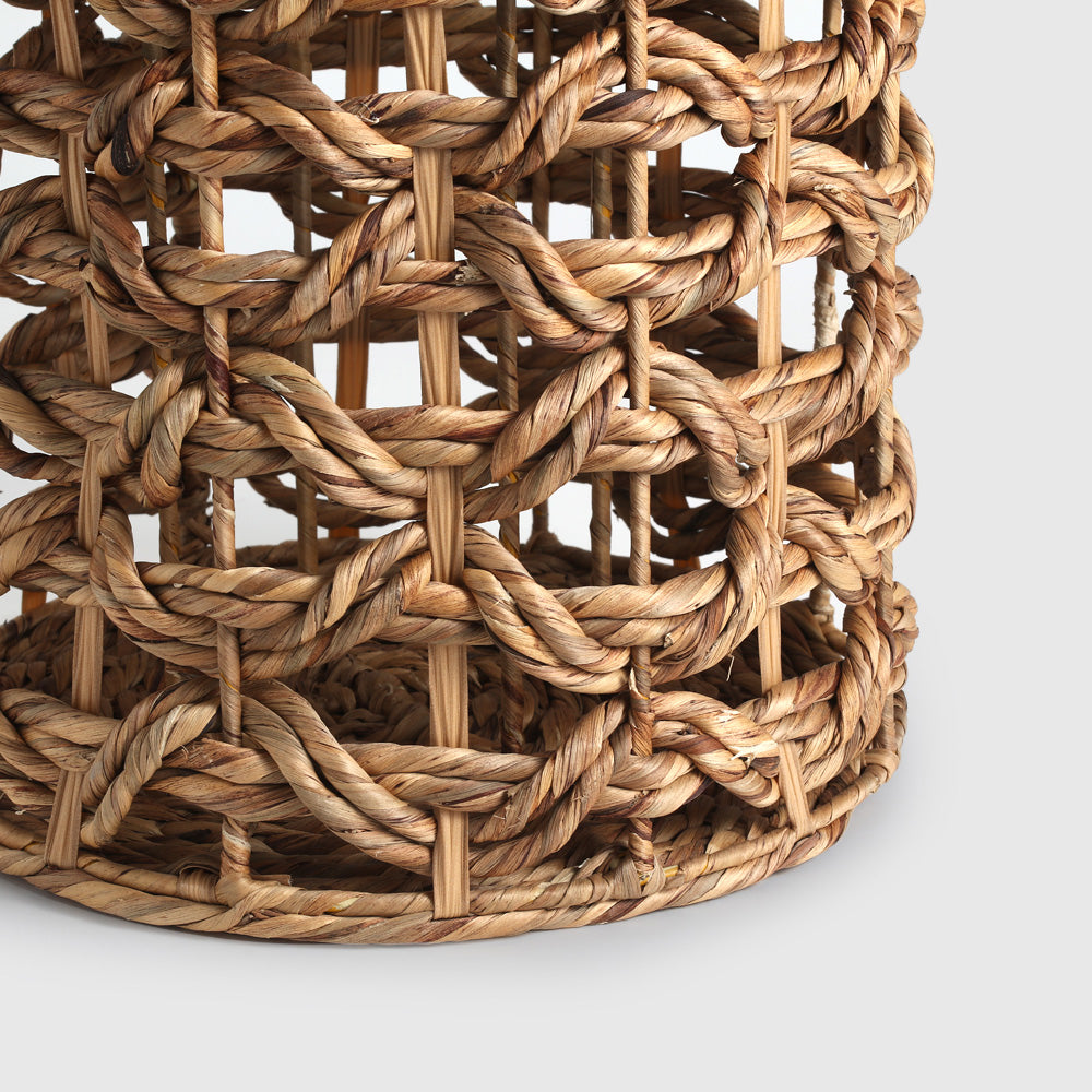 Lavander Woven Pouf