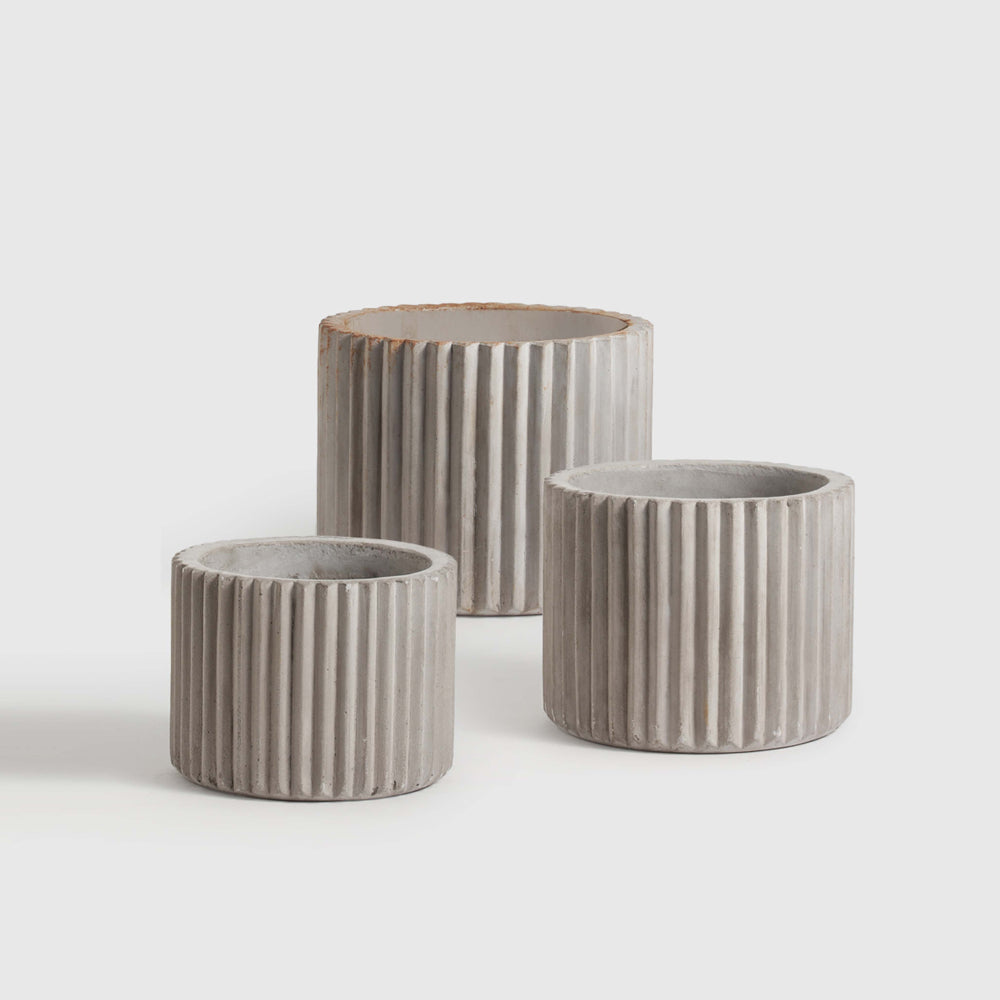 Cross Linea Set of 3 Outdoor Planters