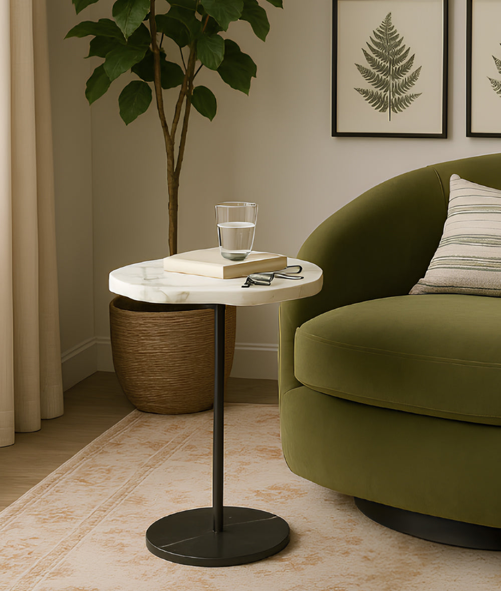 Chasy Marbel Accent Table
